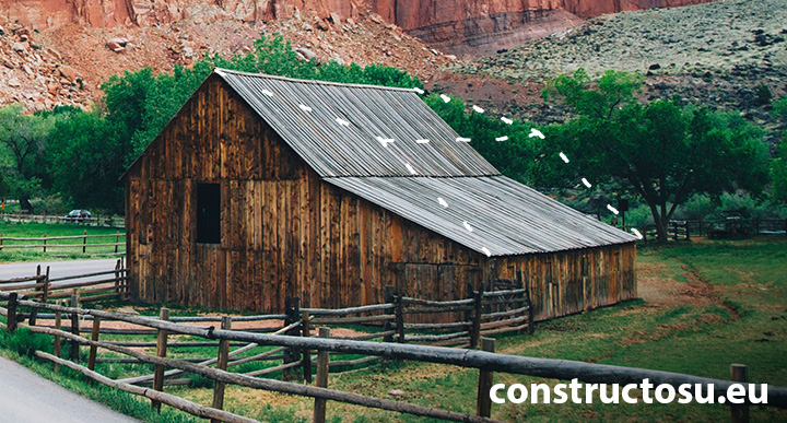 Acoperiș cu pante inversate