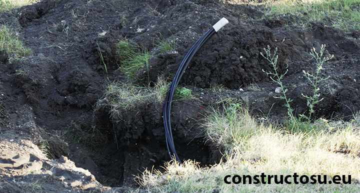 Cablu electric îngropat