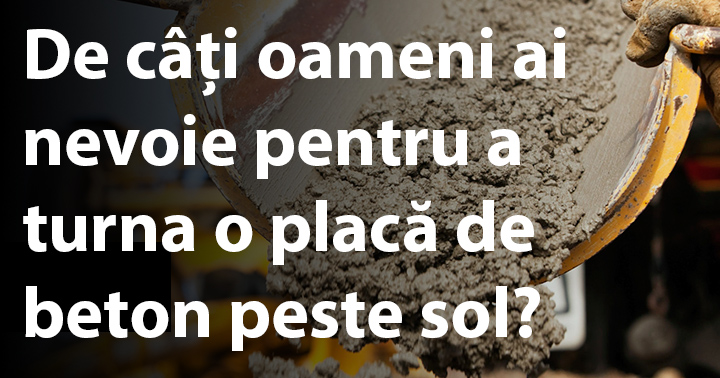Echipa care îți toarnă betonul