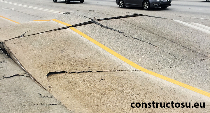 Drum construit fără să se țină cont de coeficientul de dilatare