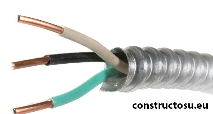 Element flexibil din oțel pentru protejarea cablurilor electrice