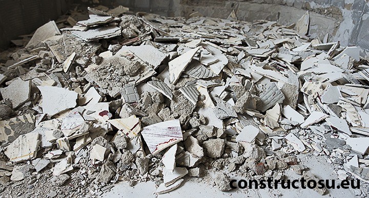 Resturile care rămân după o reamenajare